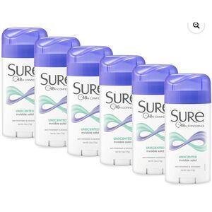 Sure 6 Pack - Sure Original Solid Antiperspirant & Deodorant Unscented 2.7oz Eac